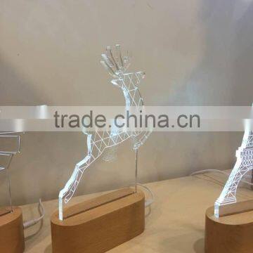 Unique Acrylic Deer Table Lamp