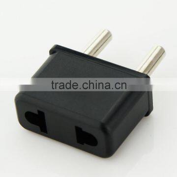 2 round pin suits for USA/Japan use in Europe converter plug adapter