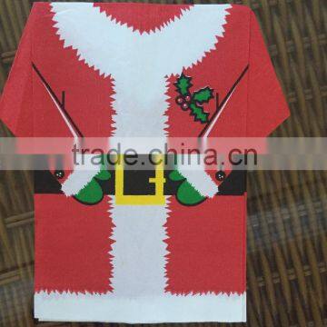 Prefolded wholesale christmas paper napkins, fancy napkin