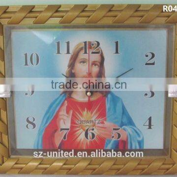 Low price high quality art painting wall clock # R04 -- R06