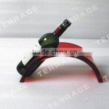 Single Acrylic Wine Bottle Rack ,Perspex Beer Bottle Holder(WR-B-0229)