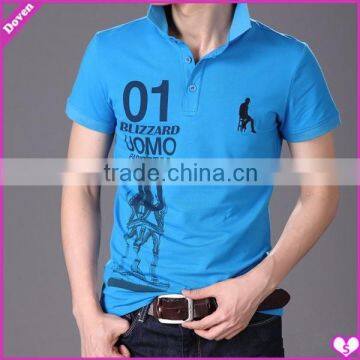 blue polo shirt printing