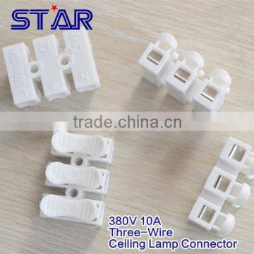 New Design Three-Wire Terminal Blocks 380V 10A CH3 Ceiling Lamp Accessories Lighting Fast Wire Cable Connectors