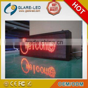 Outdoor single red p10 led moving message display