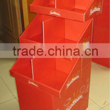 cardboard floor display, cardboard pop display from shanghai,display stand