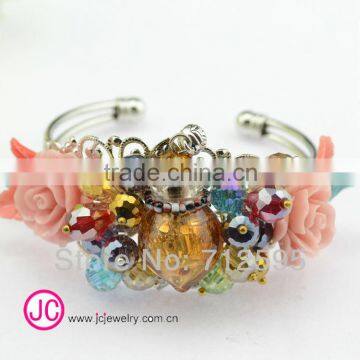 fashion new trends Austrian crystals bracelet glass Aromatherapy bottle bracelet USA jewelery fits padora charms