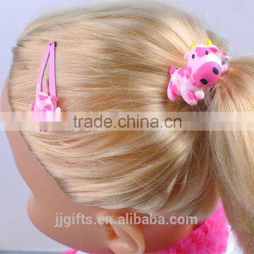 Cow Style Polymer Hair Accessories Hair Clips for Kids photo-5