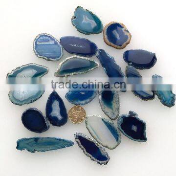 Natural agate slice pendant gemstone slice for sale