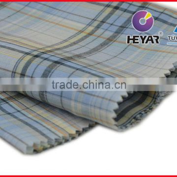 breathable fabric plaid 65 polyester 35 cotton fabric