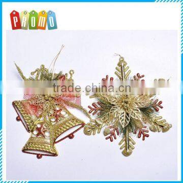 Colorful leaves and snowflake bell to decorate Christmas trees