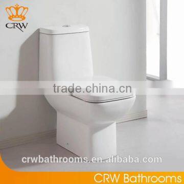 CRW HB3546 Ceramic Portable Toilet Two Piece and Square Shape