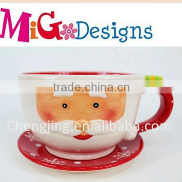 Dolostone hand-panited Christmas Mug With Santa