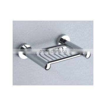 wall mounted brass soap basket chrome