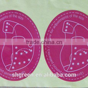 CMYK printing adhesive sticker for clothes