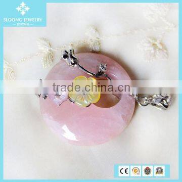 Fashion Natural Crystal Agate Stone Pendant Jewelry Made in China Wholesale