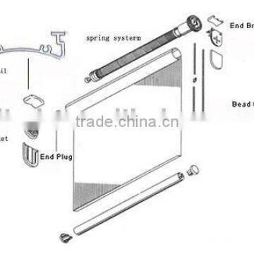 Semi-auto Spring Loaded Roller Blinds