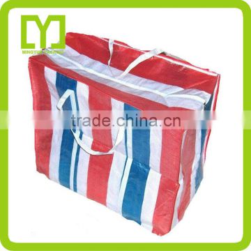 2014 china cheap recycle pp woven zipper bag