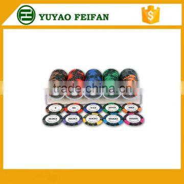 1000pcs poker chip set customzied poker game chips