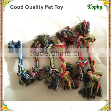 Cute Pet Dog Braided Twisted Cotton Rope Chew Double Knots Toy