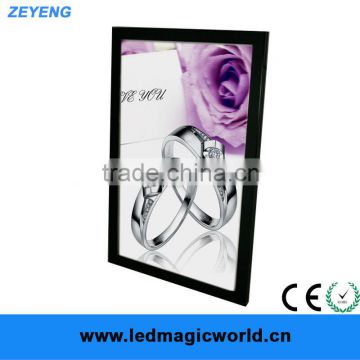 High Quality Aluminum Slim LED acrylic magnetic sandwich frame