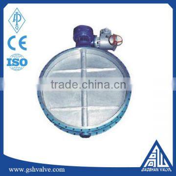 carbon steel electrical actuator ventilated butterfly valve with price