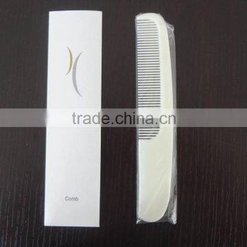 wholesale hotel disposable plastic comb with paper box