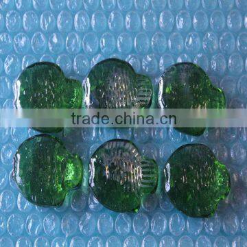 Fish Shape Glass Stones,green Glass Stones