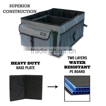 Big Ant Car Trunk Organizer - Cooler Storage for Auto Front & Back Seat, Collapsible - Hold Vehicle Cargo Secure and Prevent Sli photo-3