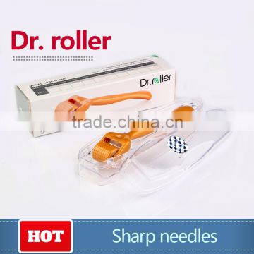 Gold handle hot selling derma roller with titanium needle