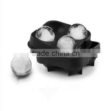 Hot Selling 4 Grids Ice Cooler Ball Maker Custom Silicone Ice Mold photo-2