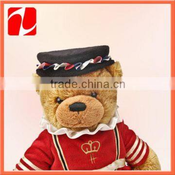 OEM dressed sitting doll pp cotton bear toy