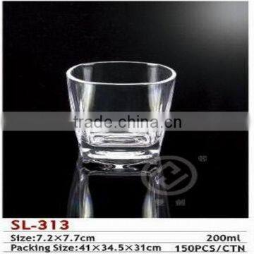 Plastic red wine glass