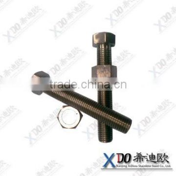 alloy20 hex head cap screw asme b18.2.1 bolt and nut