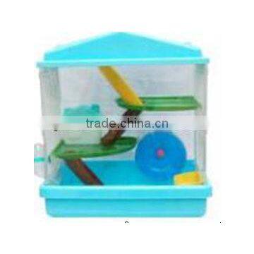 Novel folding wire hamster cages design, easy clean hamster cage for sale