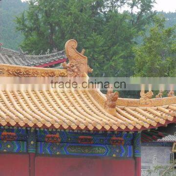 Chinese clay roof tile used for China town and Chinese culture center