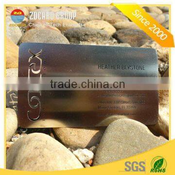 Exellent quality of customized metal visit card