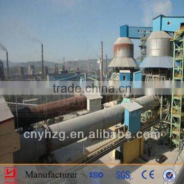 China manufacturer Cement making machine Yuhong calcined bauxite rotary kiln