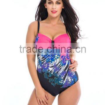 Wholesale Latest Mature Women Sexy One Piece Plus Size Swimwear photo-3