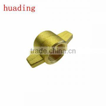 casting brass connector , swivel connector with female thread , buttery fly brass connector