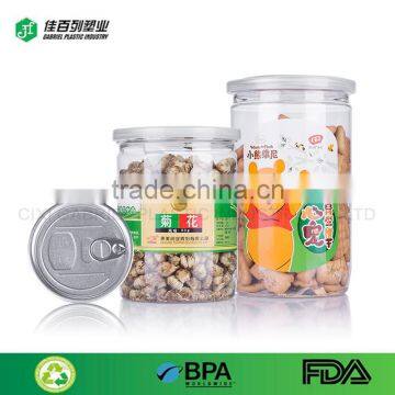 Wholesale food grade clear empty pet Plastic Grip Jars