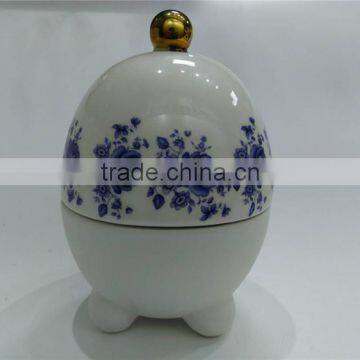 hot sale personalized color glazed decorative porcelain candle jar