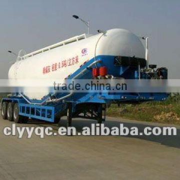 3 axle semi trailer bulk powder tanker truck