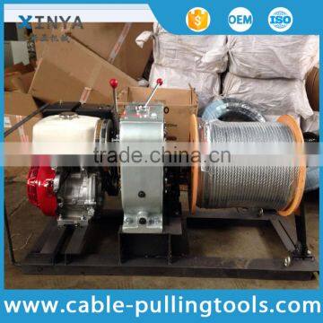 5 Ton HONDA Gasoline Engine Wire Rope Hoist Pulling Winch photo-2
