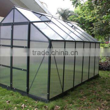 Outdoor Garden 4mm PC Sheet Aluminum Frame Greenhouse for Rose Tomato Seed photo-2