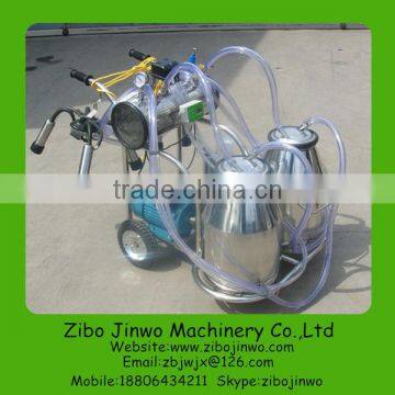 Mobile Vaccum Pump Double Cow Milking Machine