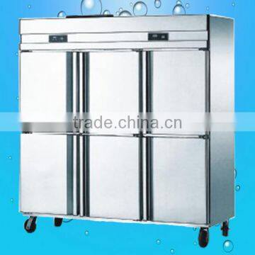 Commercial Stainless steel 6 door Refrigerator Freezer(ZQR-1.6L6)