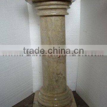 POLISHED SAHARA BEIGE MARBLE PEDESTALS