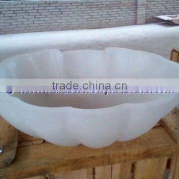 High Quality NATURAL STONE PURE WHITE ONYX SINKS BASINS COLLECTION photo-6
