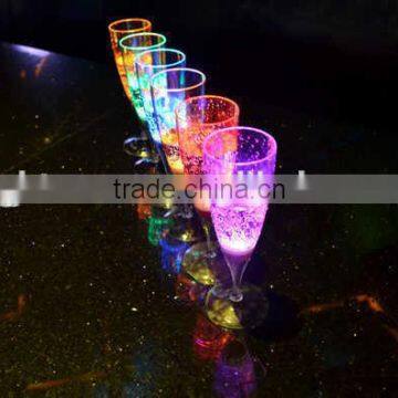 Cell lithium battery powered champagne LED glass crystal light