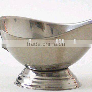 New style silver gravy boat